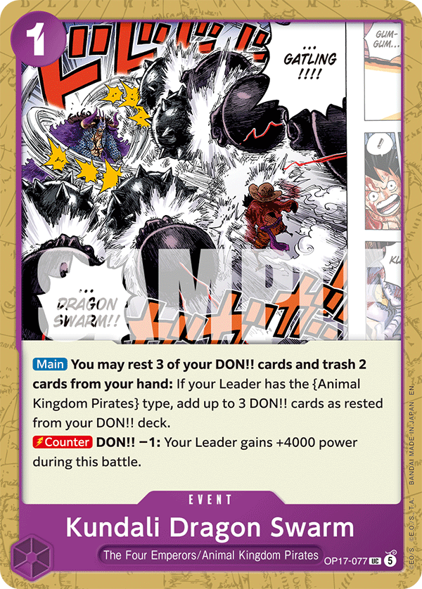 Kundali Dragon Swarm (Event) (OP17-077) (UC)