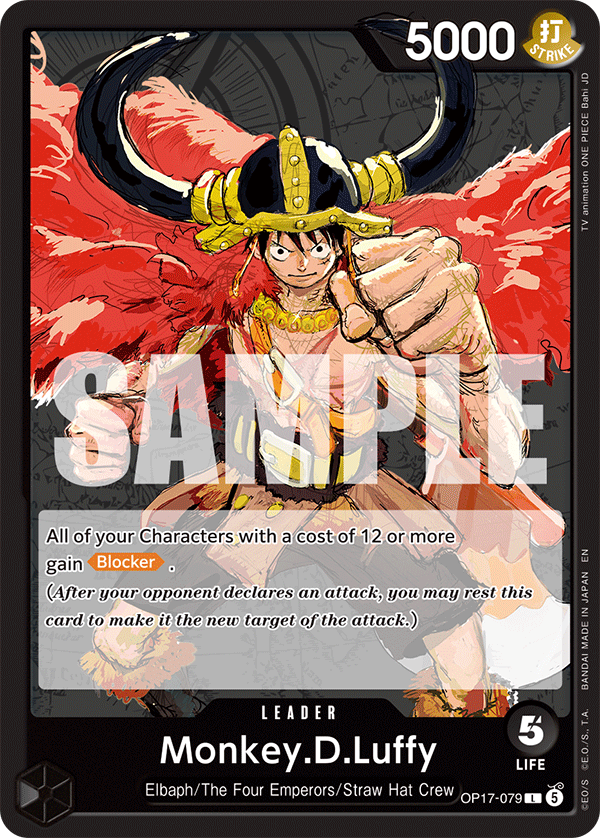 Monkey.D.Luffy (Leader) (OP17-079) (L)