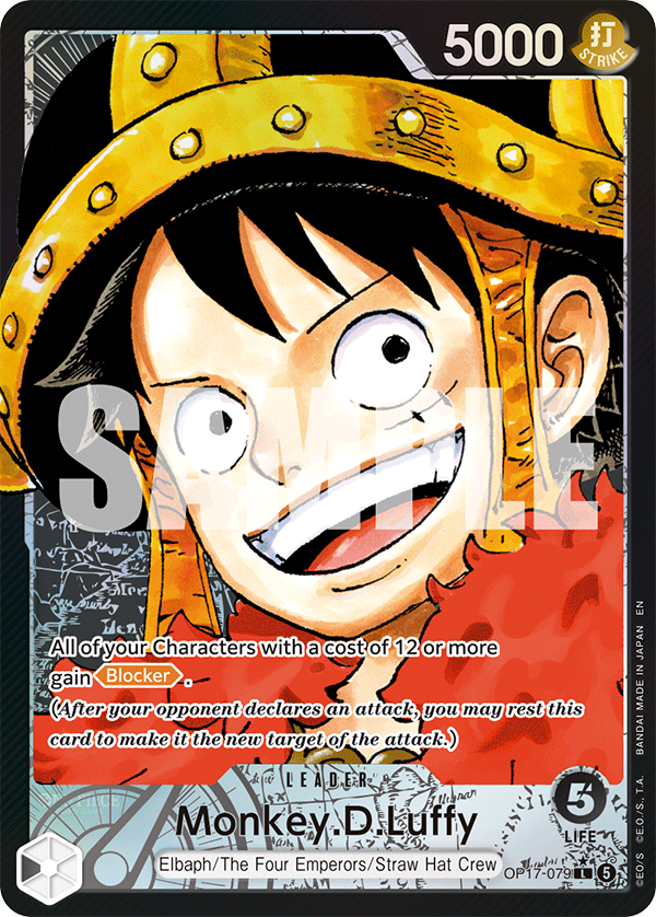 Monkey.D.Luffy (Leader) (OP17-079) (L) (Alternate Art)