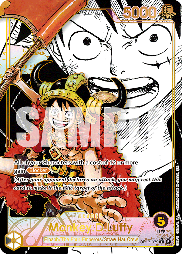 Monkey.D.Luffy (Leader) (OP17-079) (L) (Super Leader Alternate Art)