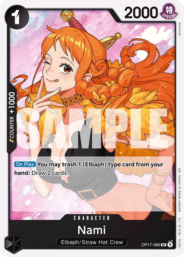Nami (Character) (OP17-086) (UC)