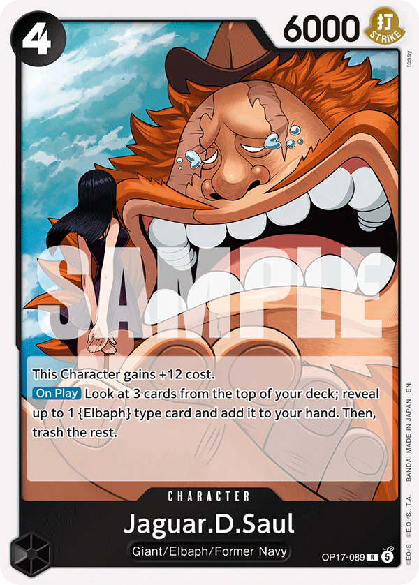 Jaguar.D.Saul (Character) (OP17-089) (R)