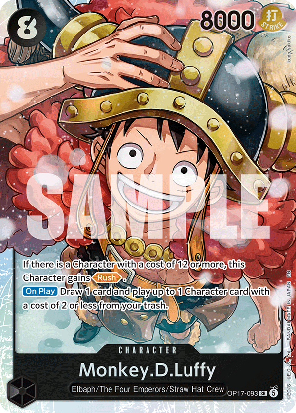 Monkey.D.Luffy (Character) (OP17-093) (SR)