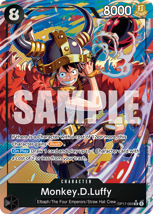 Monkey.D.Luffy (Character) (OP17-093) (SR) (Alternate Art)