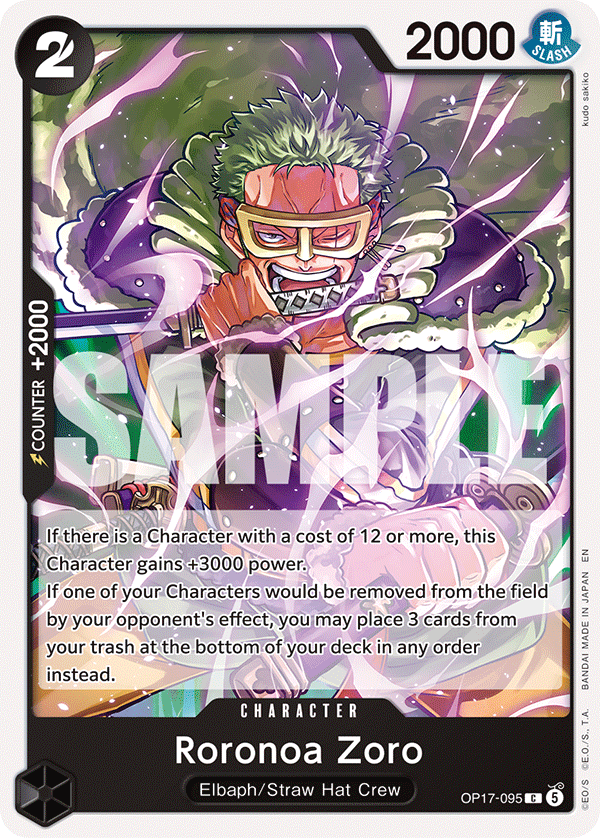 Roronoa Zoro (Character) (OP17-095) (C)