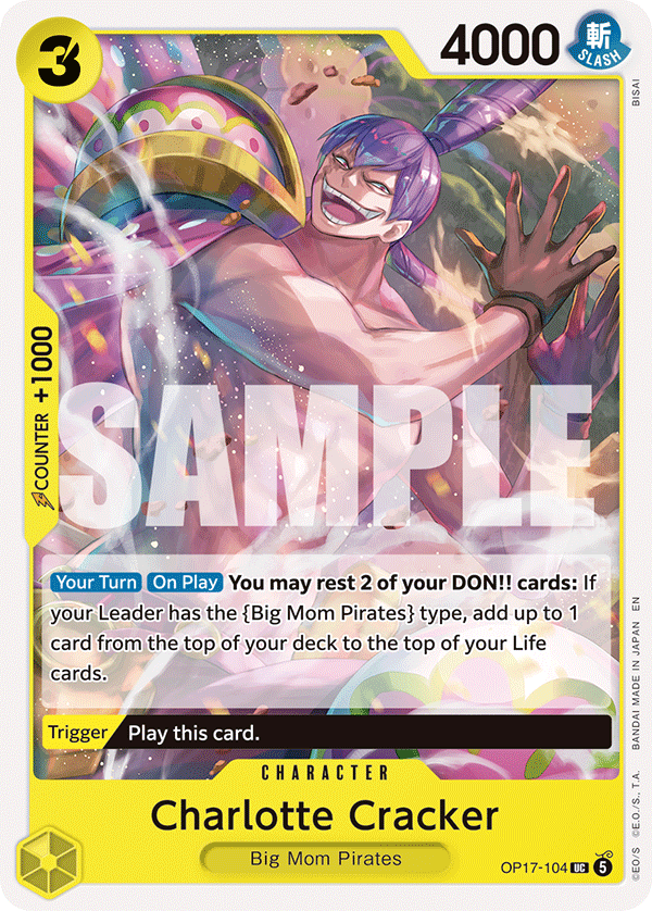 Charlotte Cracker (Character) (OP17-104) (UC)