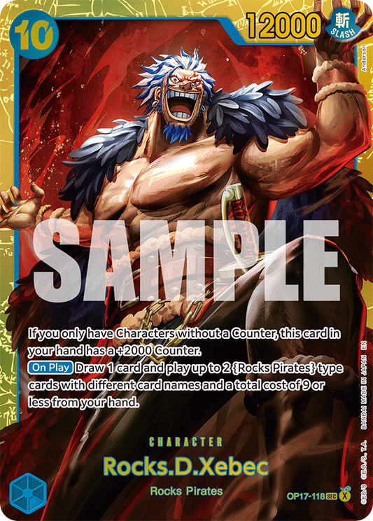 Rocks.D.Xebec (Character) (OP17-118) (SEC)
