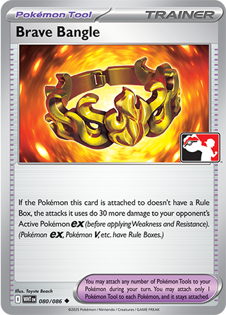 Brave Bangle (Pokémon Tool) (PPS9-WHT-080/086) (Uncommon) (Play! Pokémon Stamp)