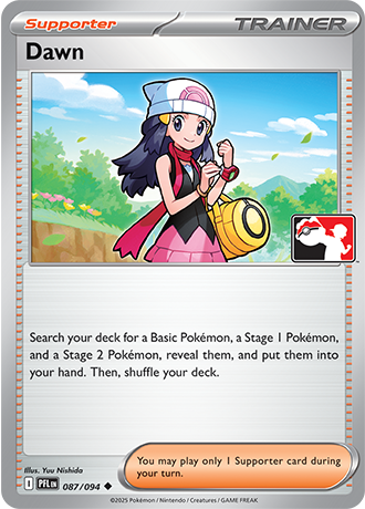 Dawn (Supporter) (PPS9-PLF-087/094) (Uncommon) (Play! Pokémon Stamp)