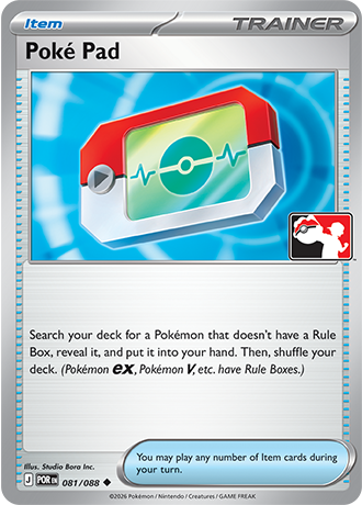 Poké Pad (Item) (PPS9-POR-081/088) (Uncommon) (Play! Pokémon Stamp)