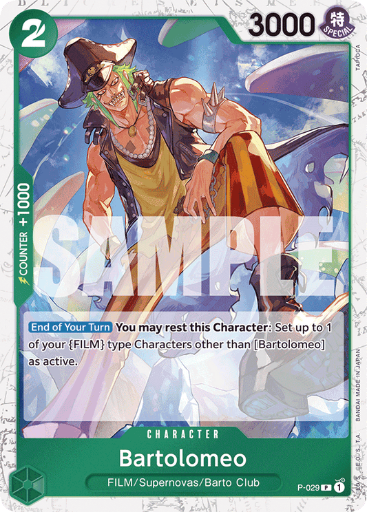 Bartolomeo (Character) (P-029) (PRB01 Reprint) (P) (Jolly Roger Stamp)