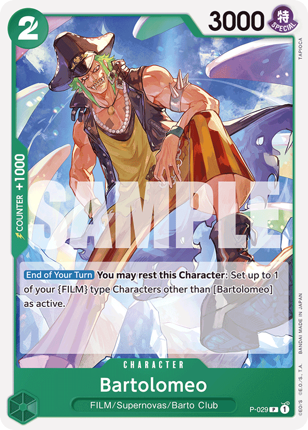 Bartolomeo (Character) (P-029) (ST16 Reprint) (P)