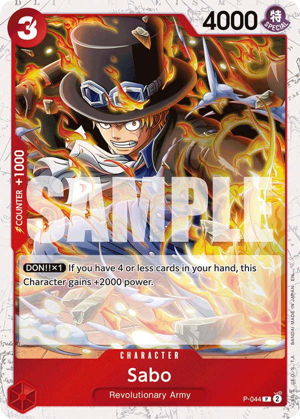 Sabo (Character) (P-044) (P) (FOIL) (PRB02)