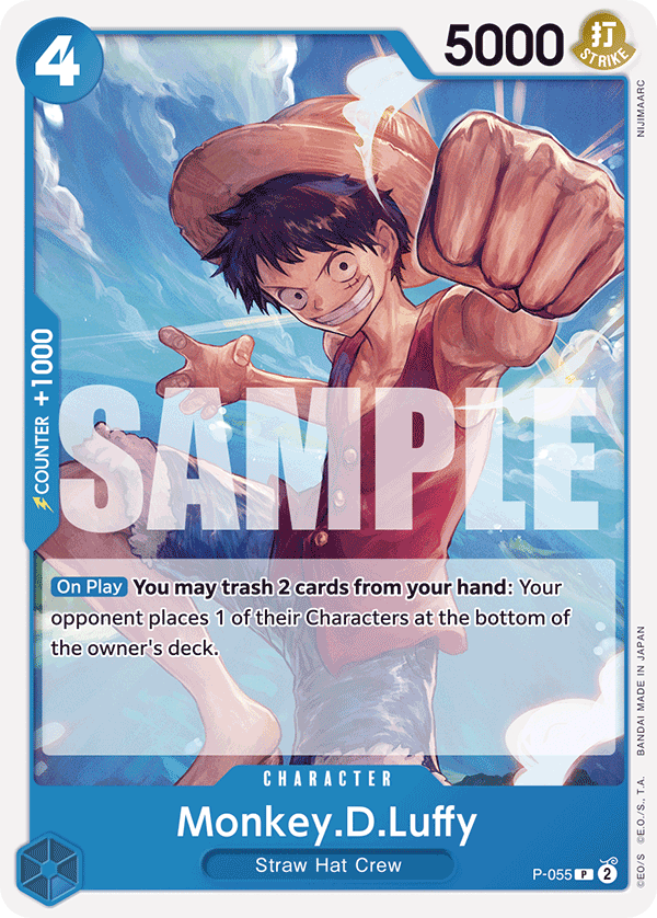 Monkey D Luffy (Character) (P-055) (PRB01 Reprint) (P)