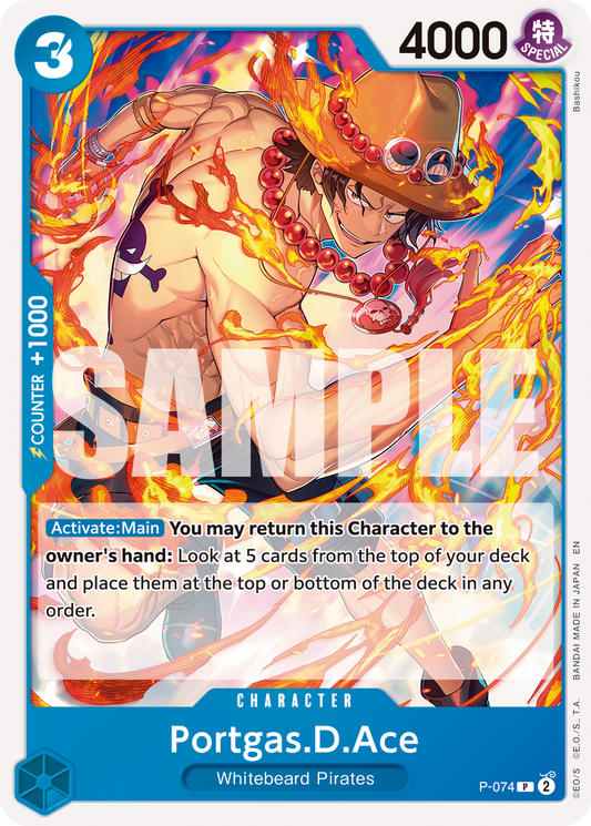Portgas D Ace (Character) (P-074) (P) (Pirate Foil) (PRB02)