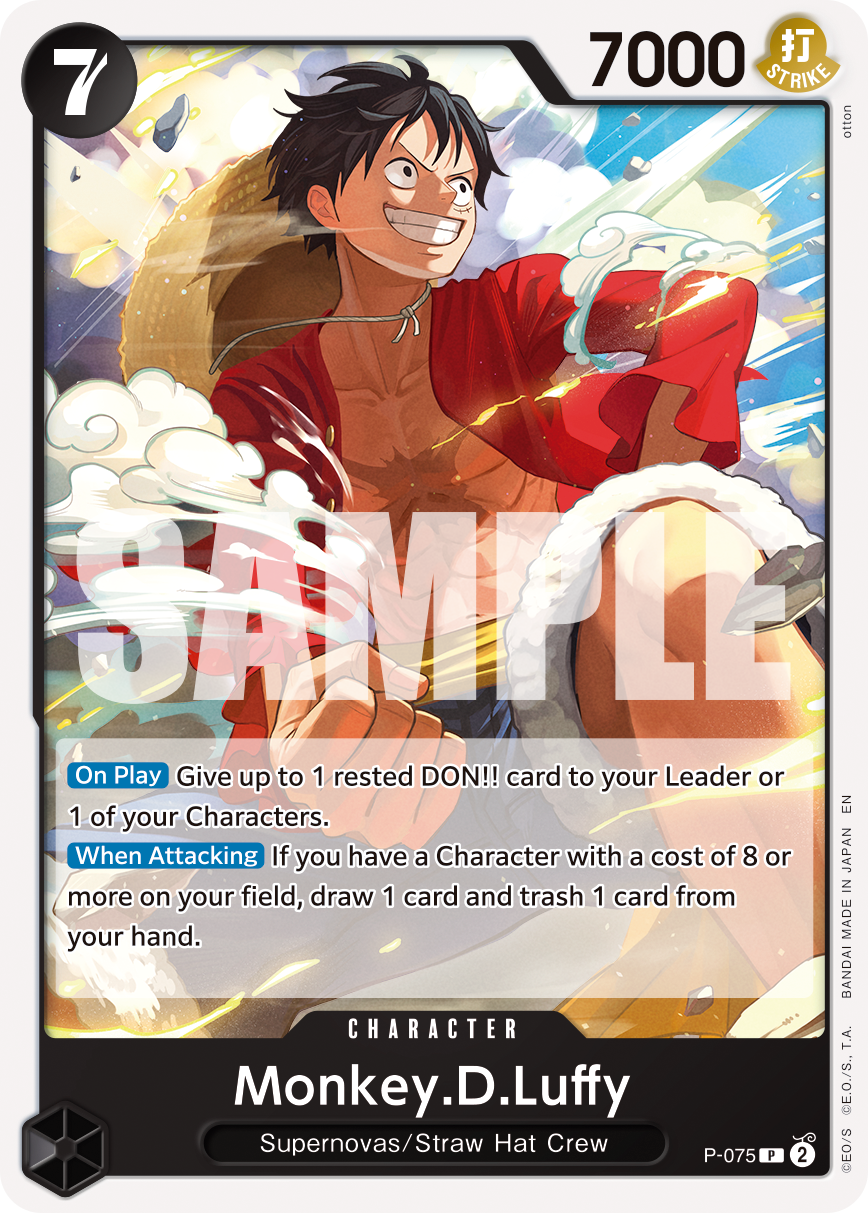 Monkey D Luffy (Character) (P-075) (P) (NON-FOIL) (PRB02)