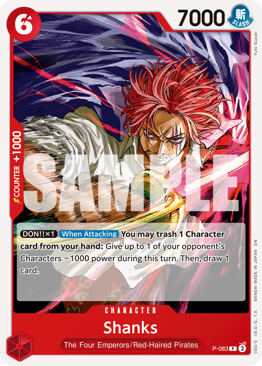 Shanks (Character) (P-083) (P) (NON-FOIL) (PRB02)