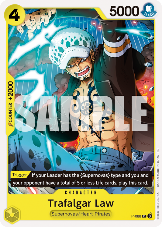 Trafalgar Law (Character) (P-088) (P) (NON-FOIL) (PRB02)