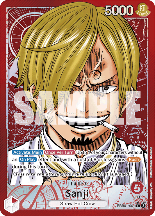 Sanji (Leader) (PRB01-001) (L) (Alternate Art)