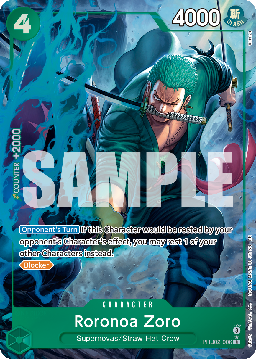 Roronoa Zoro (PRB02-006) (R) (Alternate Art)