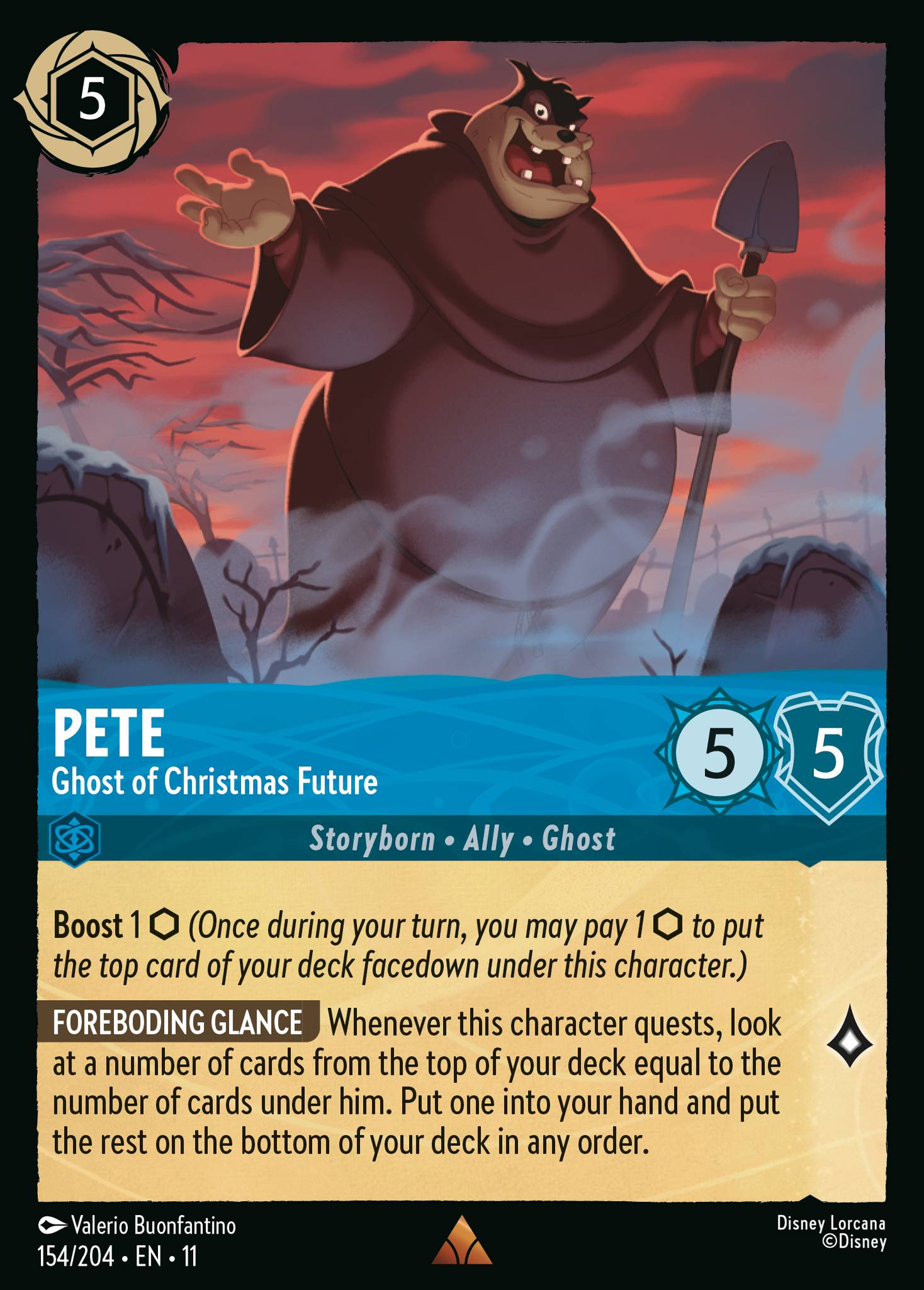 Pete - Ghost of Christmas Future (Storyborn - Ally - Ghost)(154/204 EN 11) (R)