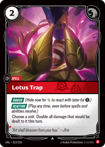 Lotus Trap (Spell) (UNL-013/219) (U)