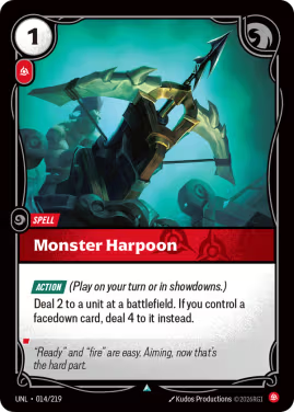 Monster Harpoon (Gear) (UNL-014/219) (U)