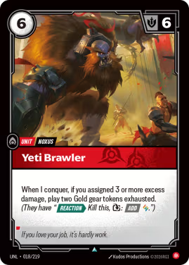 Yeti Brawler (Unit) (UNL-018/219) (U)
