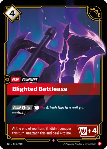 Blighted Battleaxe (Gear) (UNL-019/219) (R)