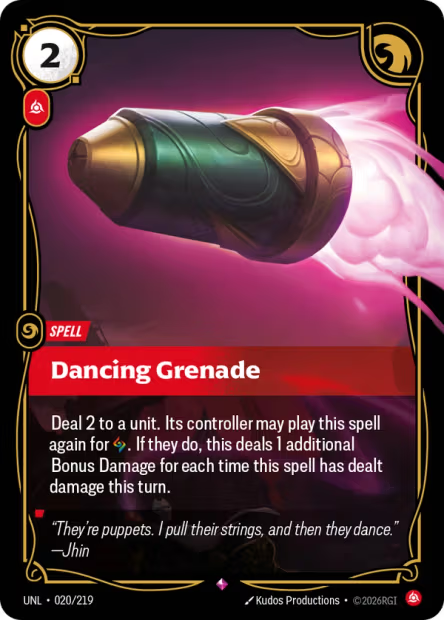 Dancing Grenade (Spell) (UNL-020/219) (R)