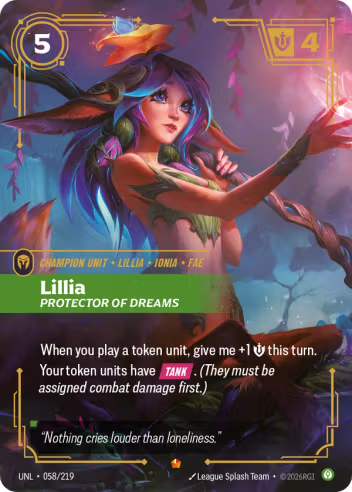 Lillia, Protector of Dreams (Unit) (UNL-058/219) (E)