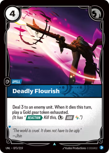Deadly Flourish (Spell) (UNL-073/219) (U)