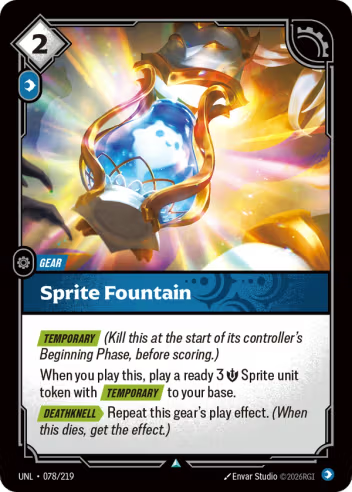 Sprite Fountain (Unit) (UNL-078/219) (U)