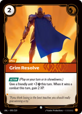 Grim Resolve (Spell) (UNL-095/219) (C)