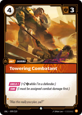 Towering Combatant (Unit) (UNL-099/219) (C)