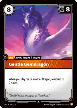 Gentle Gemdragon (Unit) (UNL-104/219) (U)