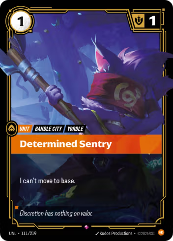 Determined Sentry (Unit) (UNL-111/219) (R)