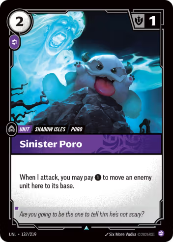Sinister Poro (Unit) (UNL-137/219) (U)