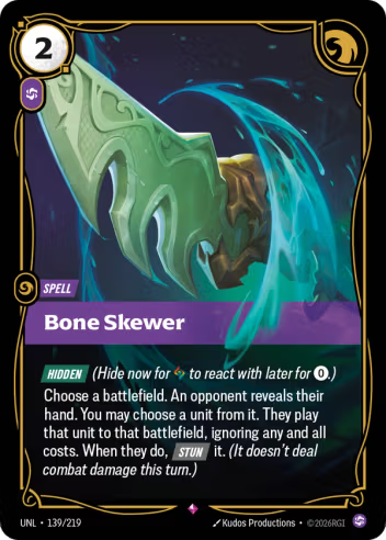 Bone Skewer (Spell) (UNL-139/219) (R)