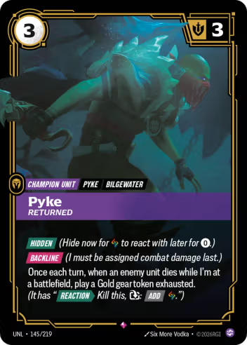 Pyke, Returned (Unit) (UNL-145/219) (R)