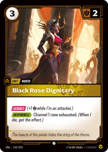 Black Rose Dignitary (Unit) (UNL-152/219) (C)