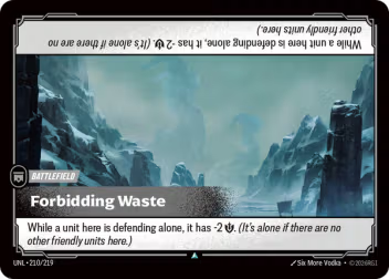 Forbidding Waste (Battlefield) (UNL-210/219) (U)