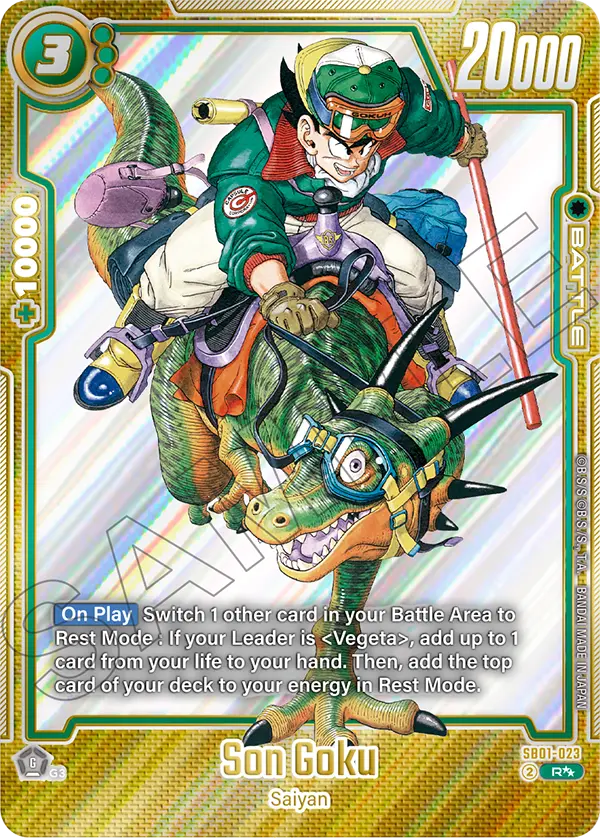 Son Goku (Character) (SB01-023) (R**) (Alternate Art) (2 Star Parallel)