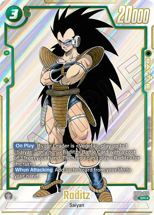 Raditz (Character) (SB01-026) (SR) (Alternate Art)