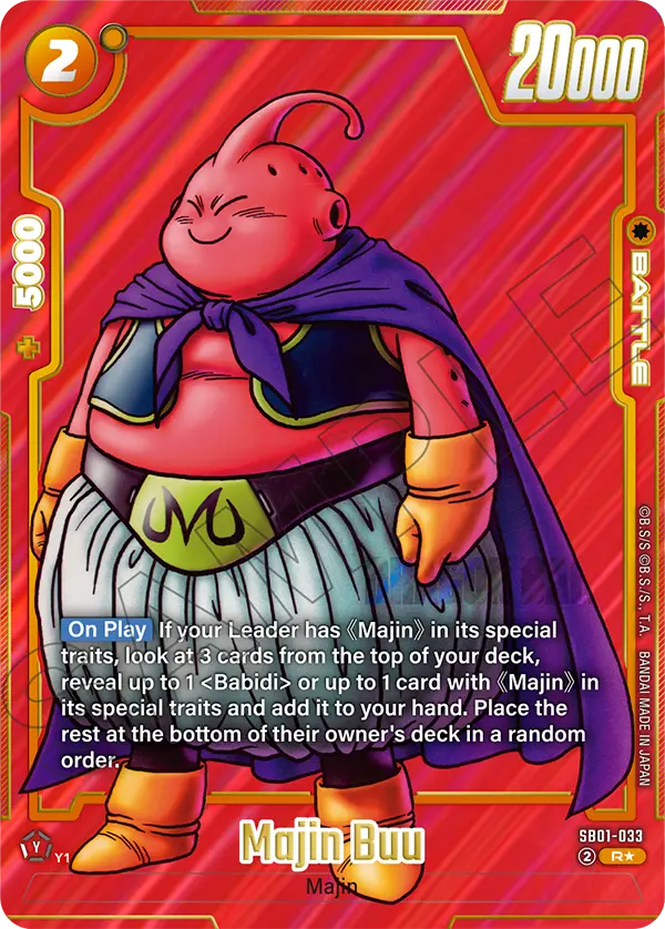 Majin Buu (Character) (SB01-033) (R) (Alternate Art)