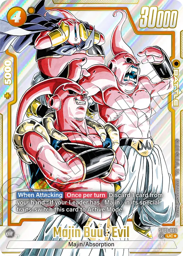 Majin Buu : Evil (Character) (SB01-036) (UC) (Alternate Art)