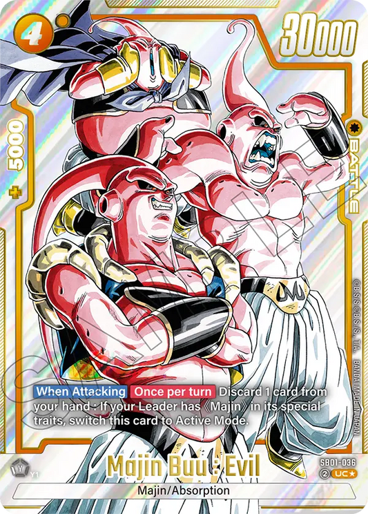 Majin Buu : Evil (Character) (SB01-036) (UC) (Alternate Art)