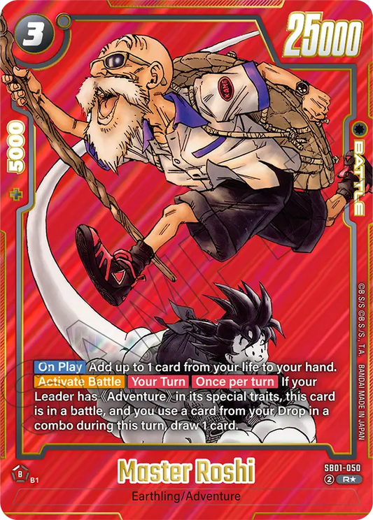 Master Roshi (Character) (SB01-050) (R*) (Alternate Art)