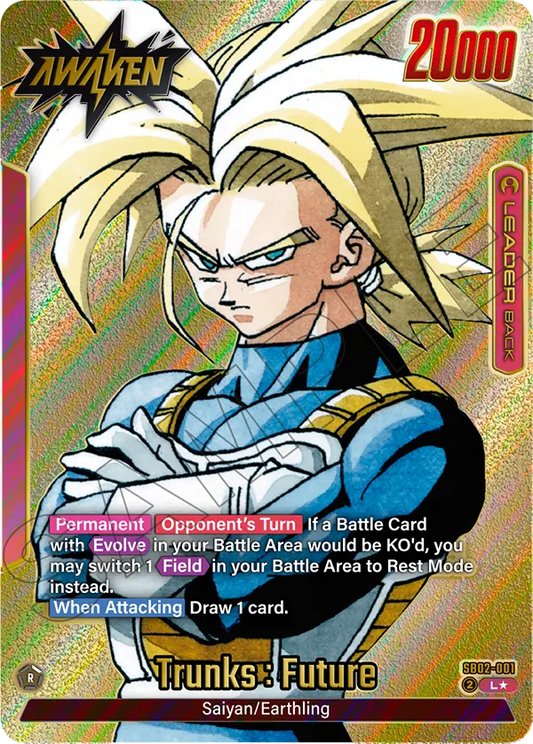 Trunks Future (Leader) (SB02-001) (L*) (Alternate Art)