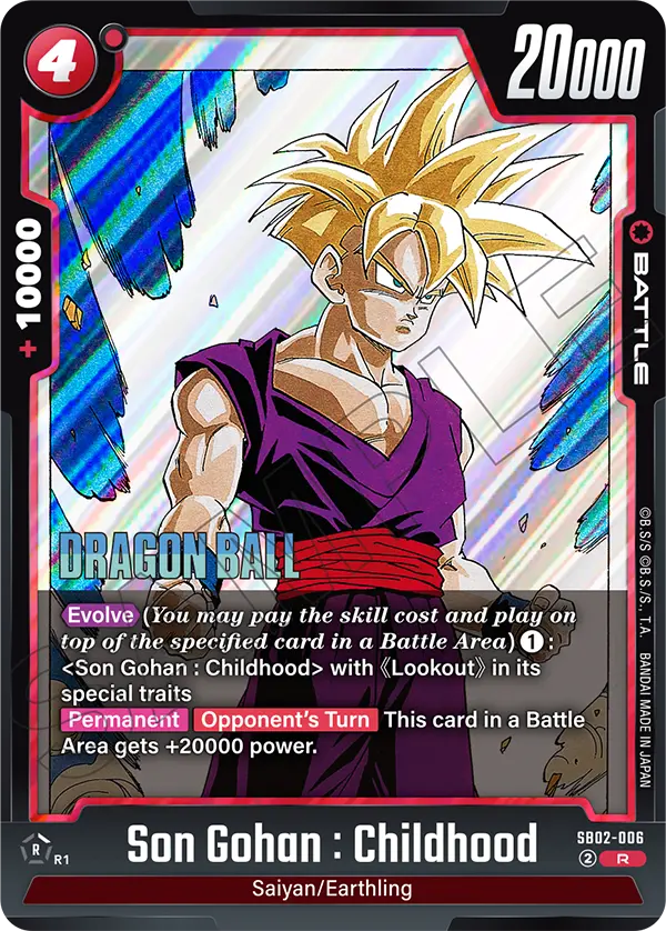 Son Gohan : Childhood (Battle) (SB02-006) (R)